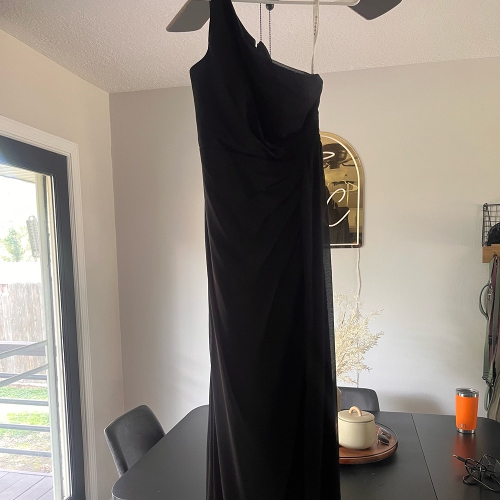 Azazie black JHENE dress